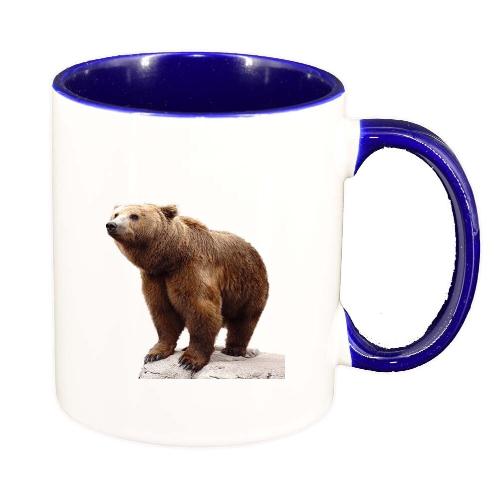 Cana Ursulet, interior albastru inchis, 330ml, D206