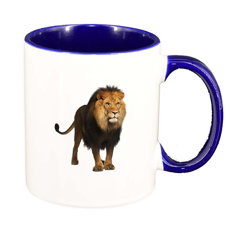 Cana Leu, interior albastru inchis, 330ml, D195