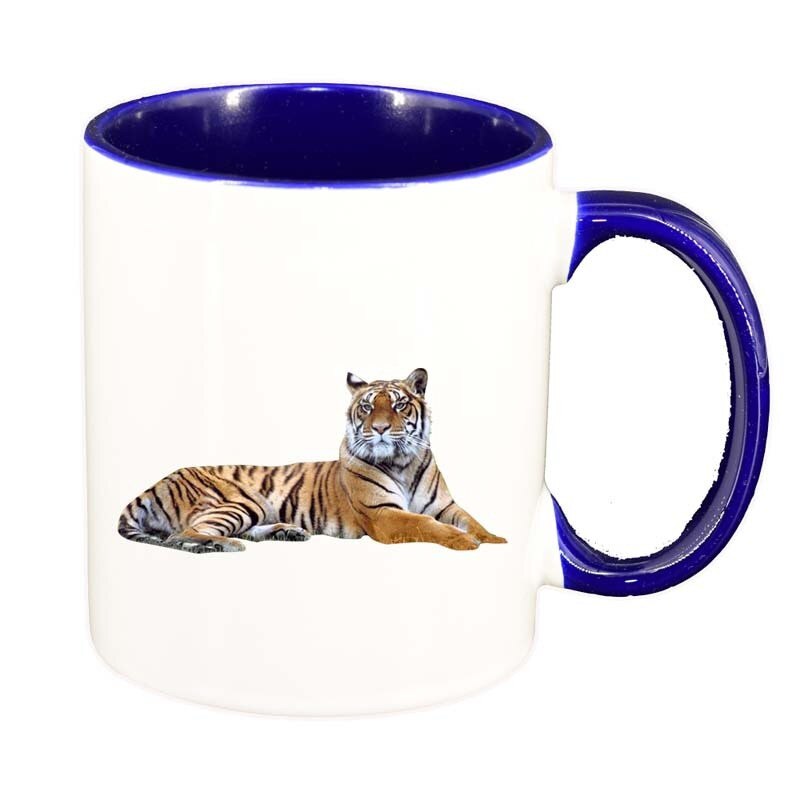 Cana Tigru, interior albastru inchis, 330ml, D194