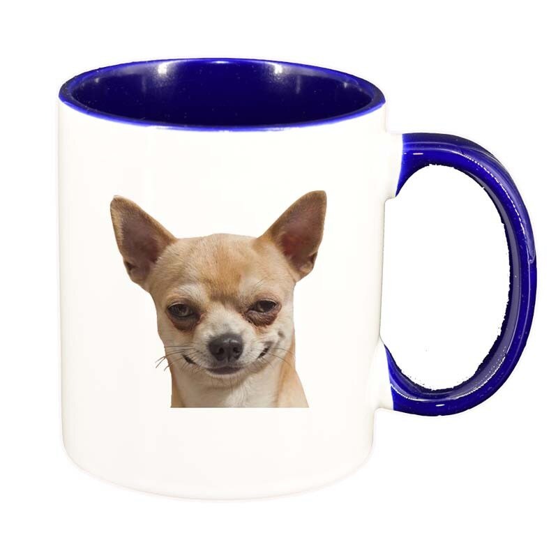 Cana Caine, interior albastru inchis, 330ml, D183