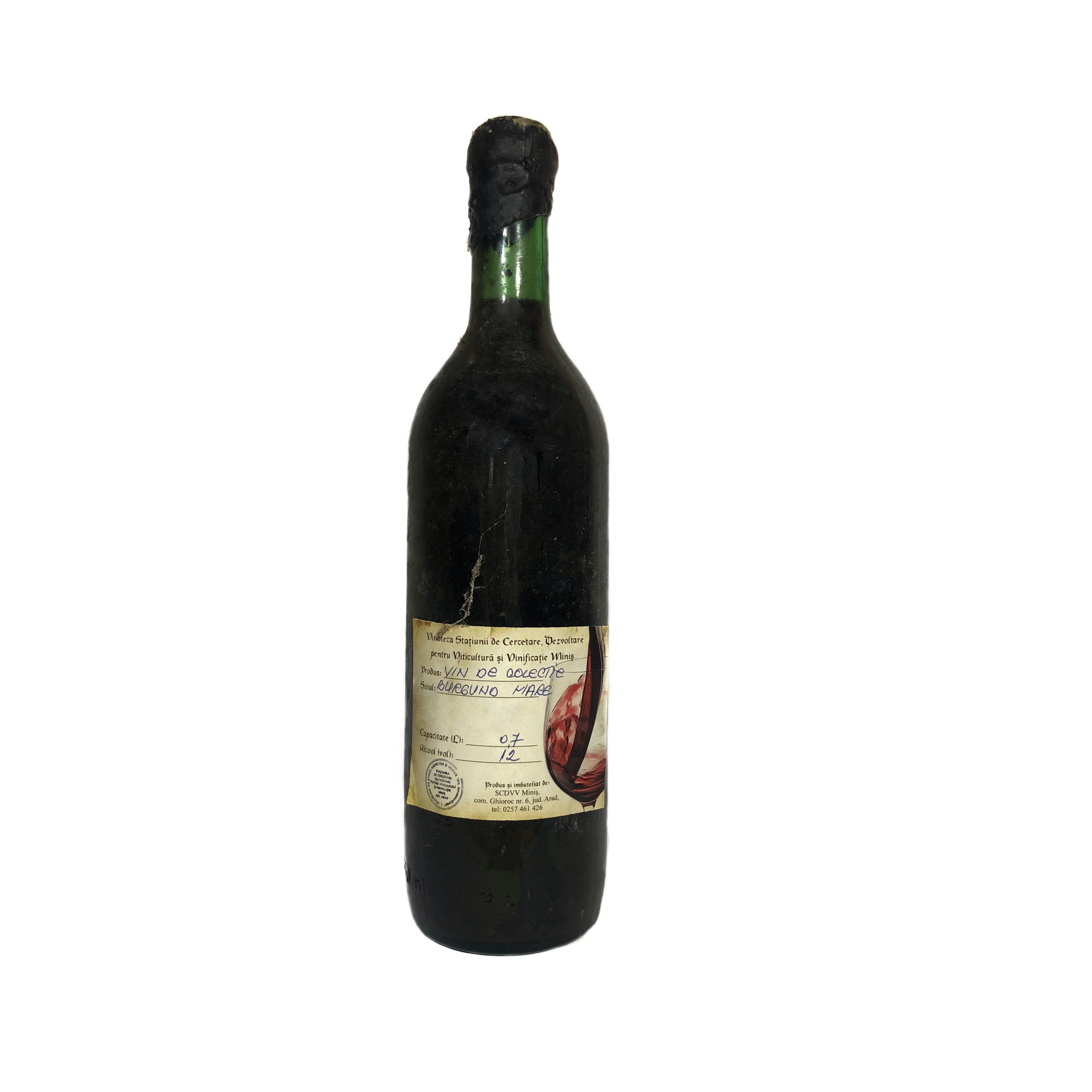 Vin rosu de colectie Burgund - Anul 1982 in cutie de lemn, 700 ml