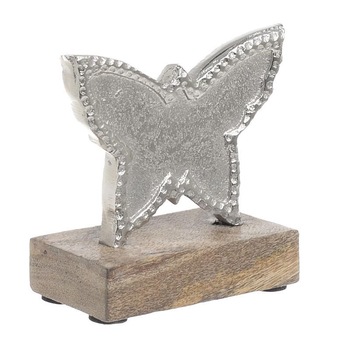 Decoratiune fluture, metal si lemn, Charisma, 11 cm x 10 cm Decoratiune fluture, metal si lemn, Charisma, 11 cm x 10 cm