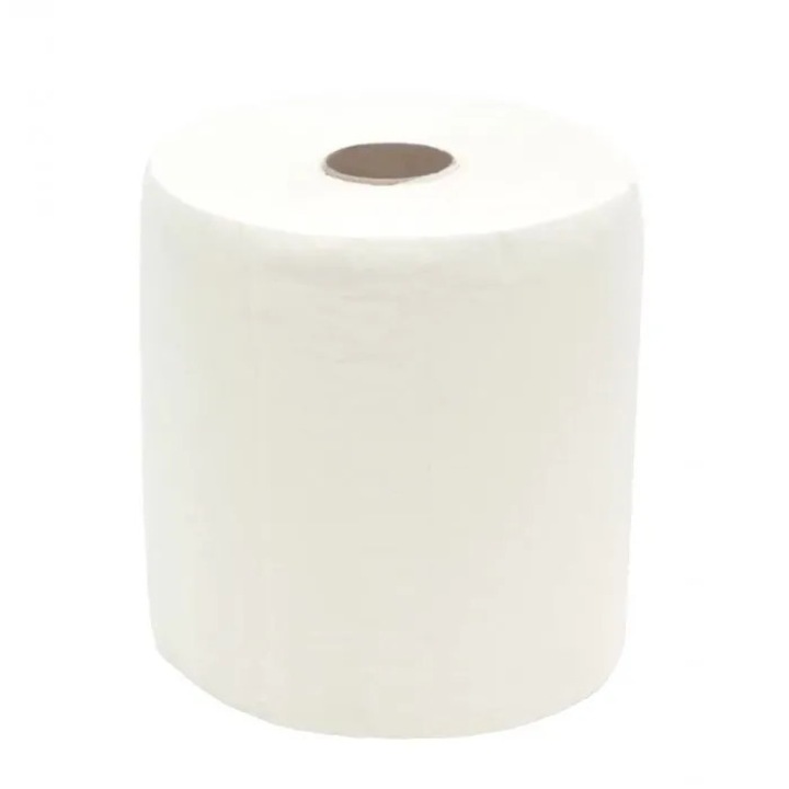 Prosop cu derulare centrala 2 pliuri 100 m, portionata, alb, celuloza 100%, AQAS( Bax de 6 )