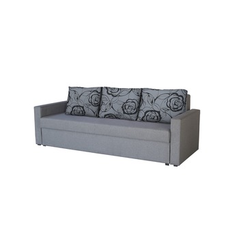 Canapea extensibila Firenze Grey Flower 218x85x85 cm + lada de depozitare Canapea extensibila Firenze Grey Flower 218x85x85 cm + lada de depozitare