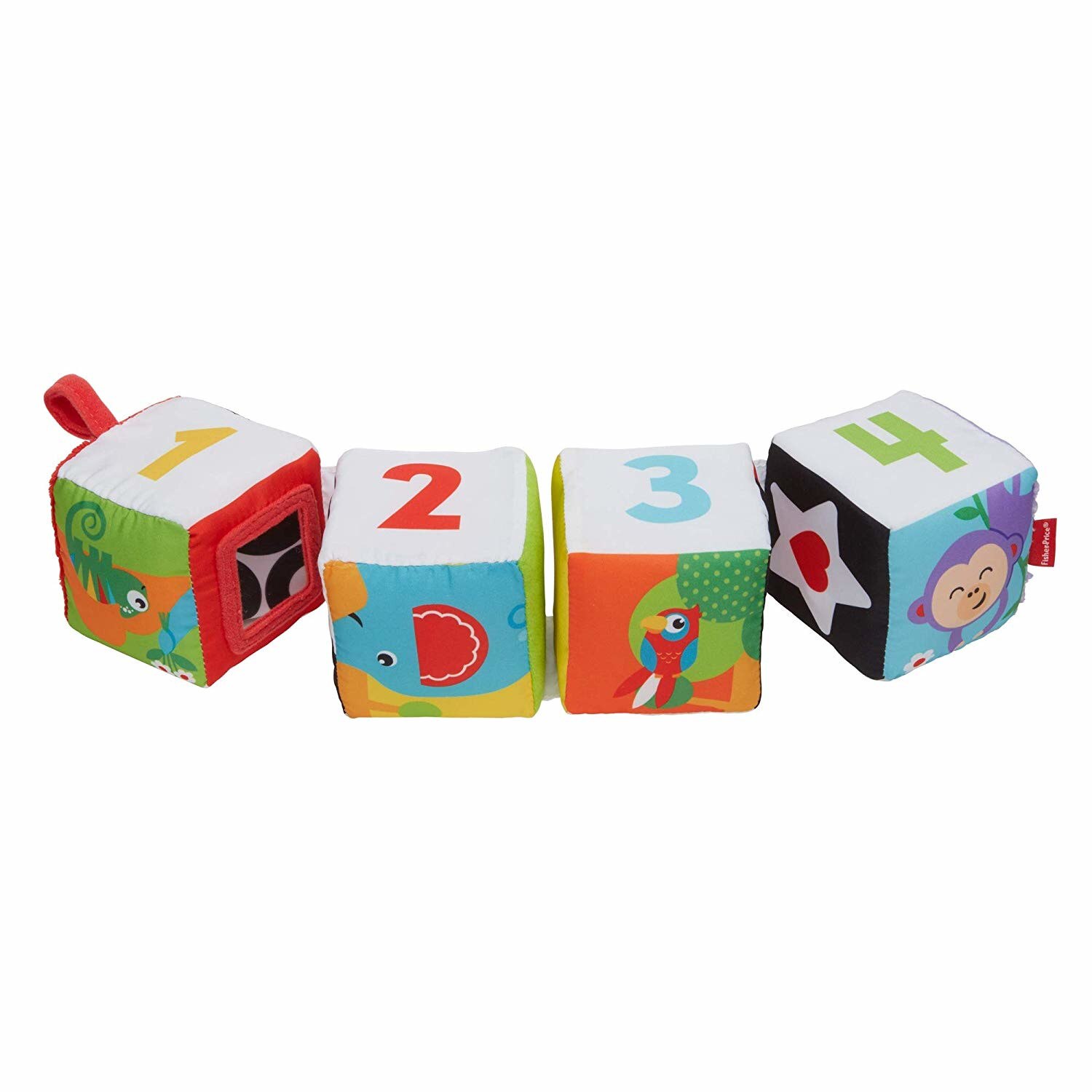 Jucarie pentru bebelusi set 4 cuburi moi Fisher Price - eMAG.ro