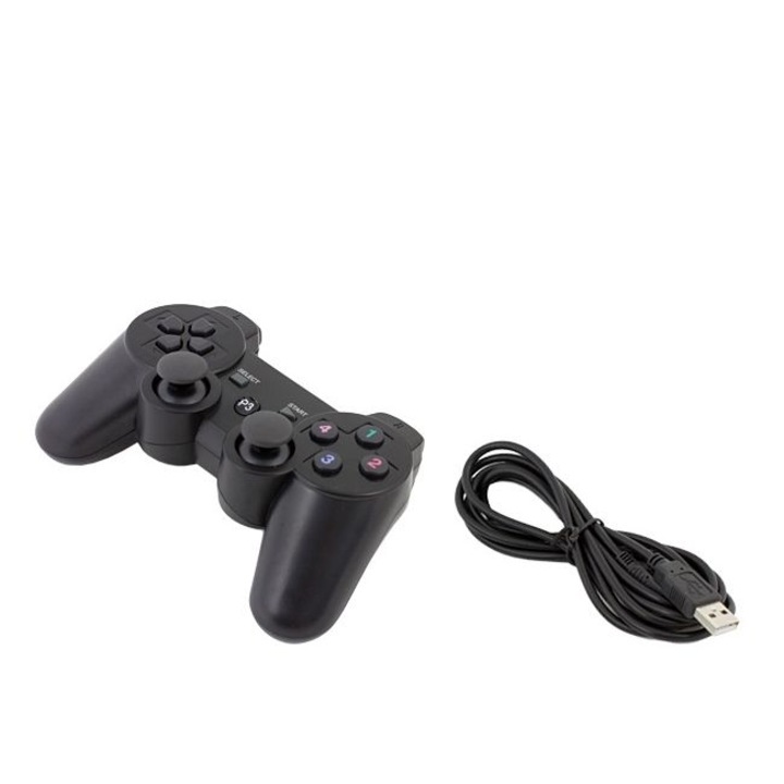 Telecomanda Controller, cu Fir USB si Vibratii, DualShock pentru PS3 PlayStation 3