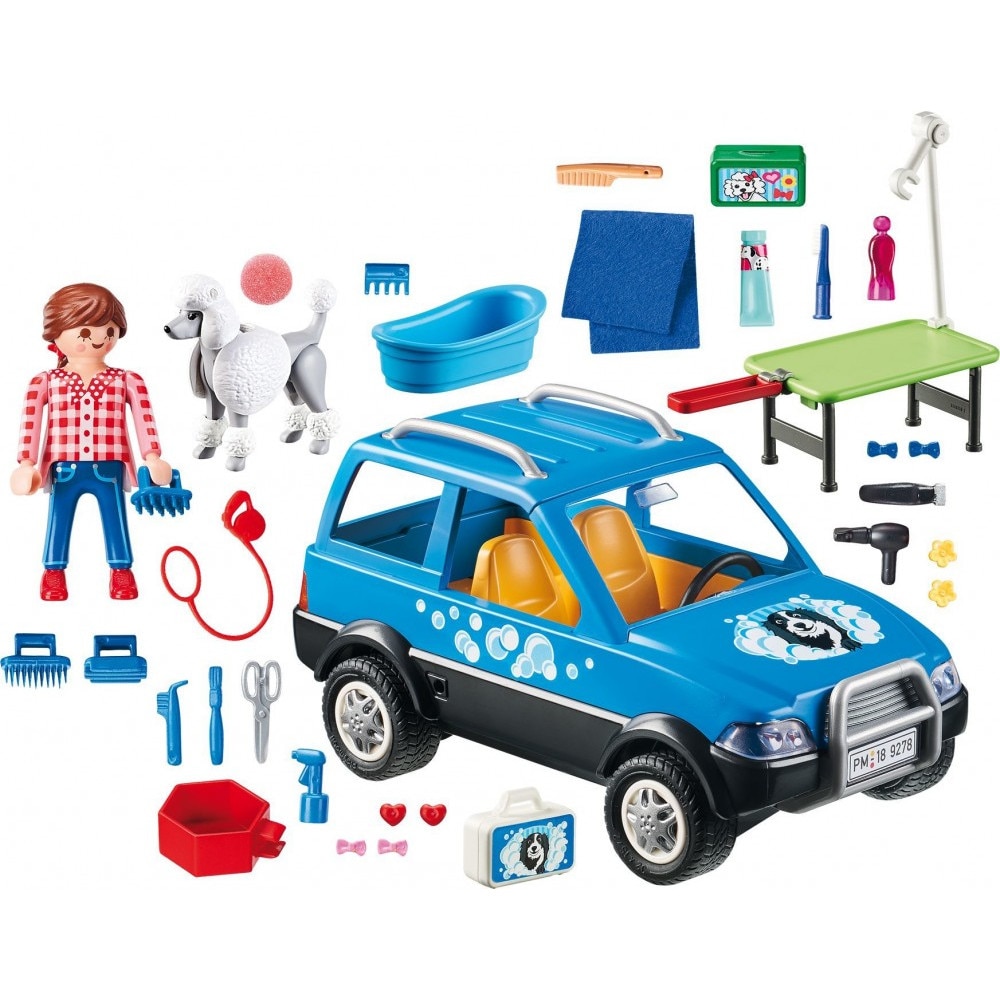Joc Playmobil City Life Salon mobil pentru ingrijire catei