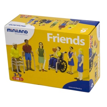 Set figurine persoane cu handicap Miniland, 6 piese Set figurine persoane cu handicap Miniland, 6 piese