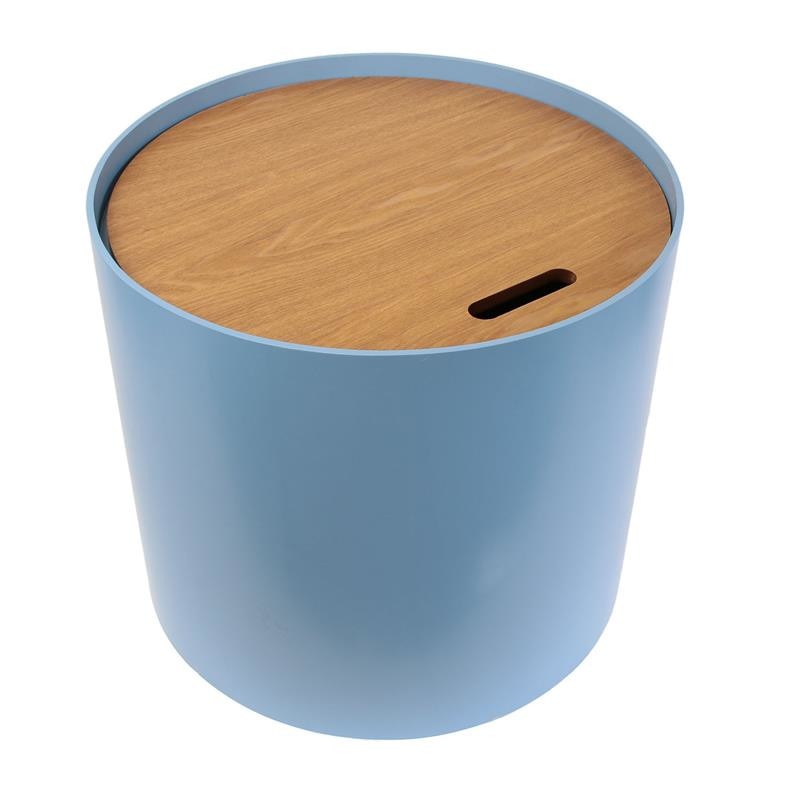 Masuta Mdf Cu Depozitare H43Cm X D48 Cm, Bleu, CMP
