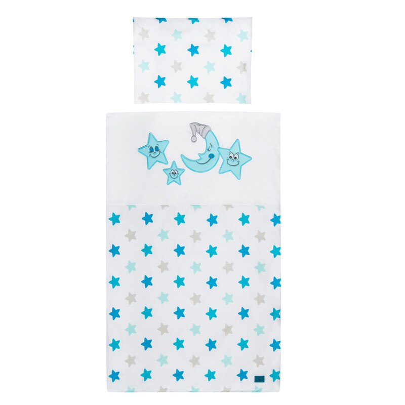 Set lenjerie de pat 3 piese pentru bebelusi Belisima P01-552, Multicolor