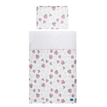 Set lenjerie de pat 2 piese pentru bebelusi Belisima Fiki Miki P01-536, Multicolor Set lenjerie de pat 2 piese pentru bebelusi Belisima Fiki Miki P01-536, Multicolor