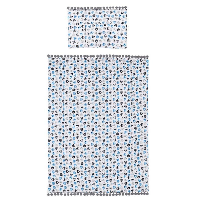 Set lenjerie de pat 2 piese pentru bebelusi Belisima P01-896, Multicolor