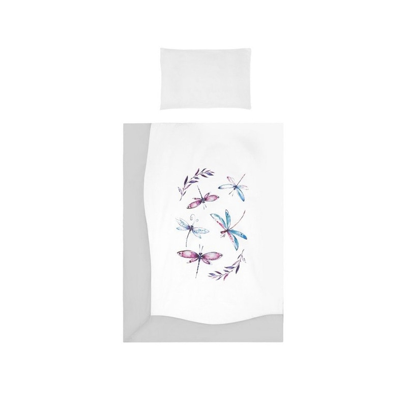 Set lenjerie de pat 6 piese pentru bebelusi Belisima P01-902, Multicolor