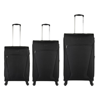 Set Trolere, Extensibile, Poliester, 4 Roti, DIPLOMAT, ZC 614, 3 Piese, Negru Set Trolere, Extensibile, Poliester, 4 Roti, DIPLOMAT, ZC 614, 3 Piese, Negru