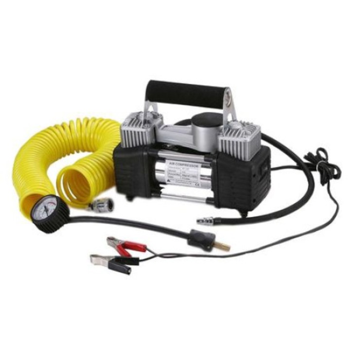 Compresor auto cu 2 cilindrii alimentare 12V, husa cadou Urban Trends ®