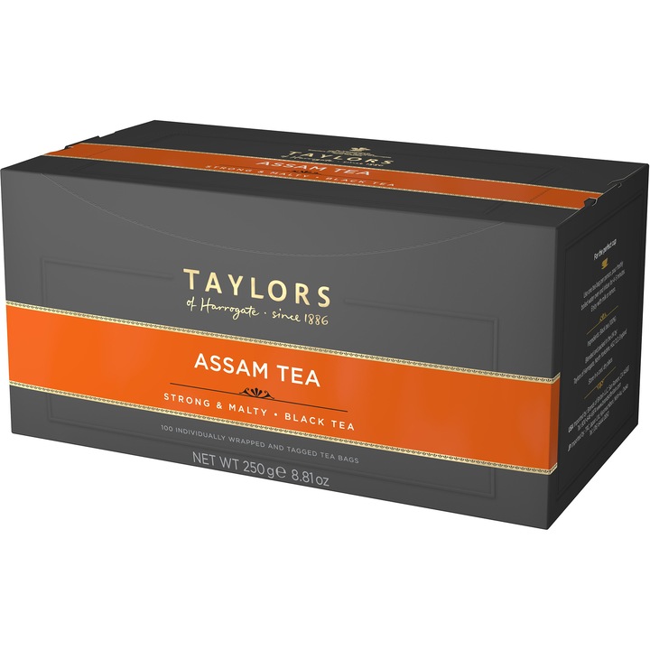 Assam fekete tea, Taylors of Harrogate, 100 filter, 250 g