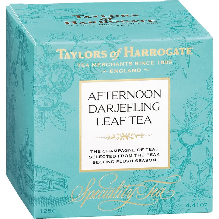 Ceai Negru Afternoon Darjeeling, Taylors of Harrogate, Cutie Carton, Frunze, 125 gr.