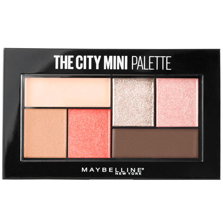 Палитра сенки за очи Maybelline New York Mini City Palette 430 Downtown Sunrise, 6 гр
