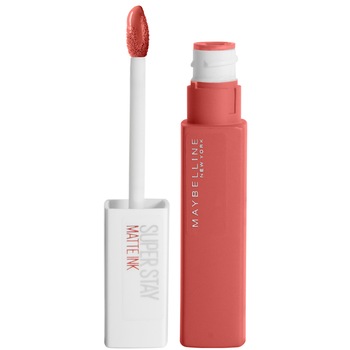 Ruj lichid mat rezistent la transfer Maybelline New York Superstay Matte 130 Self-starter, 5 ml Ruj lichid mat rezistent la transfer Maybelline New York Superstay Matte 130 Self-starter, 5 ml