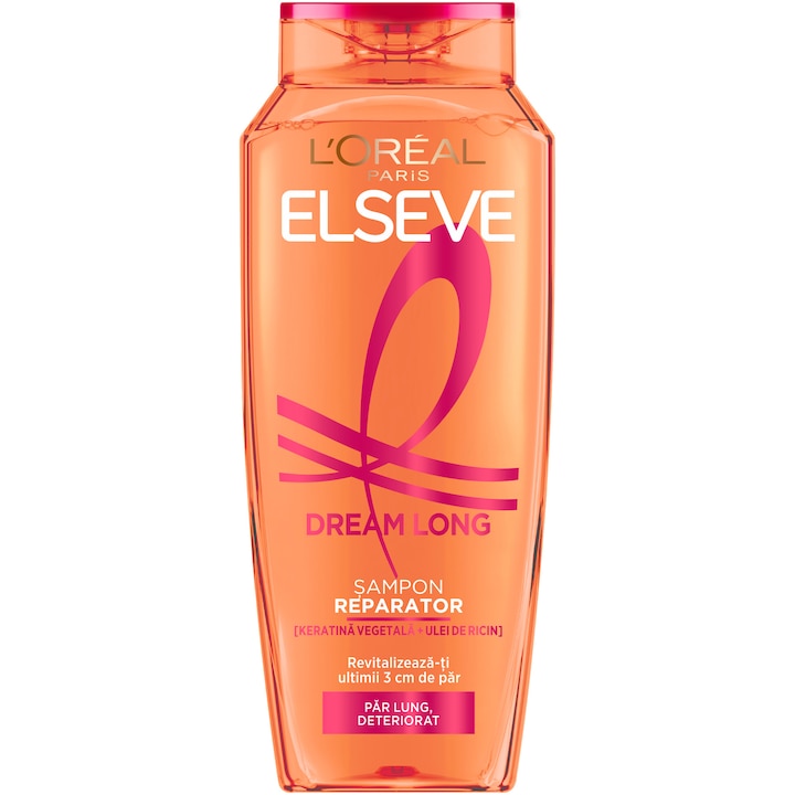 Шампоан L'Oreal Paris Elseve Dream Long за възстановяване на дълга коса, Увредена коса, 250 мл