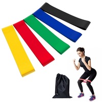 Set 5 Benzi Latex Fitness cu 5 Trepte Dificultate, saculet transport si Ghid Exercitii Conceptool