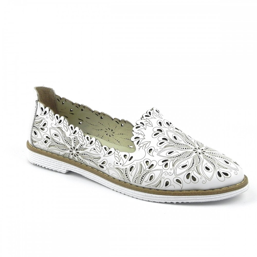 Pantofi dama Estina, Alb