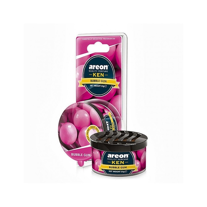 Areon Ken Bubble Gum autóillatosító bliszterben