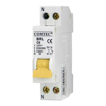 Intrerupator automat BRL bipolar intr-un modul COMTEC, 6A, curba C Intrerupator automat BRL bipolar intr-un modul COMTEC, 6A, curba C