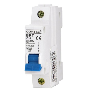 Intrerupator automat monopolar BRT COMTEC, 16A, curba C Intrerupator automat monopolar BRT COMTEC, 16A, curba C