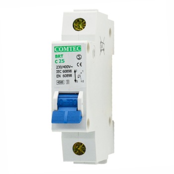 Intrerupator automat monopolar BRT COMTEC, 25A, curba C Intrerupator automat monopolar BRT COMTEC, 25A, curba C