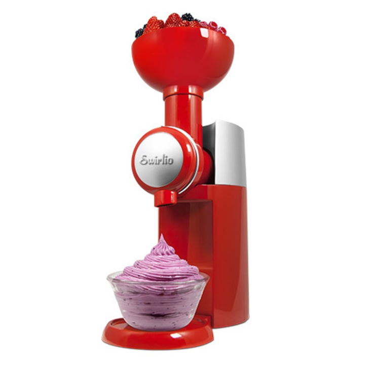 Swirlio egészséges házi készítésű fagylaltgép, piros