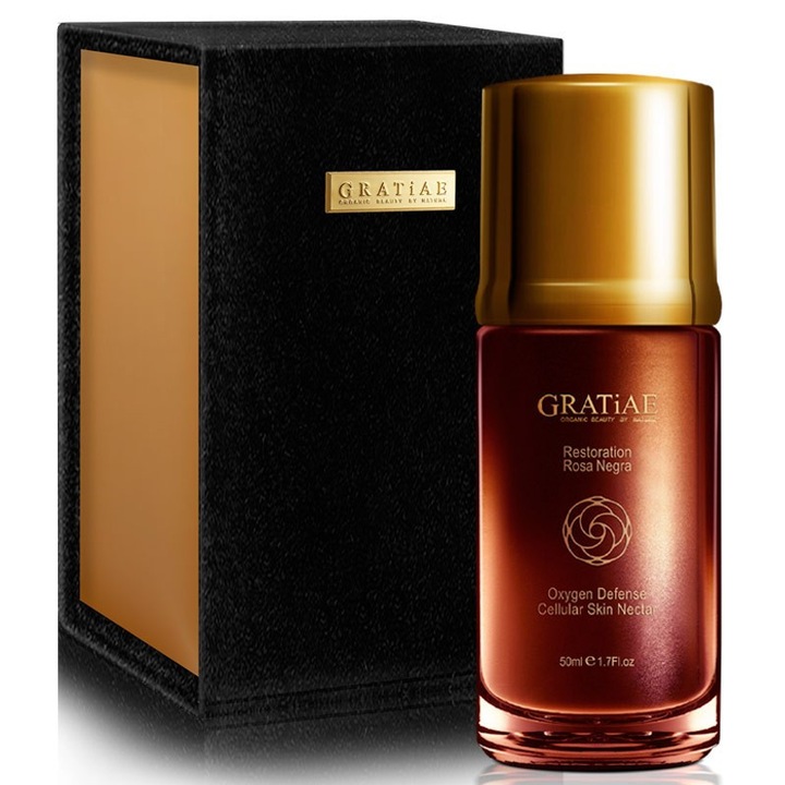 Възстановяваща кислородна грижа, клетъчен нектар за кожата, Rosa Negra, Серум, 50 ml.
