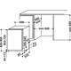 Masina de spalat vase incorporabila Whirlpool WIE 2B19, 13 seturi, 6 programe, Clasa F, Conexiune apa calda, 60 cm