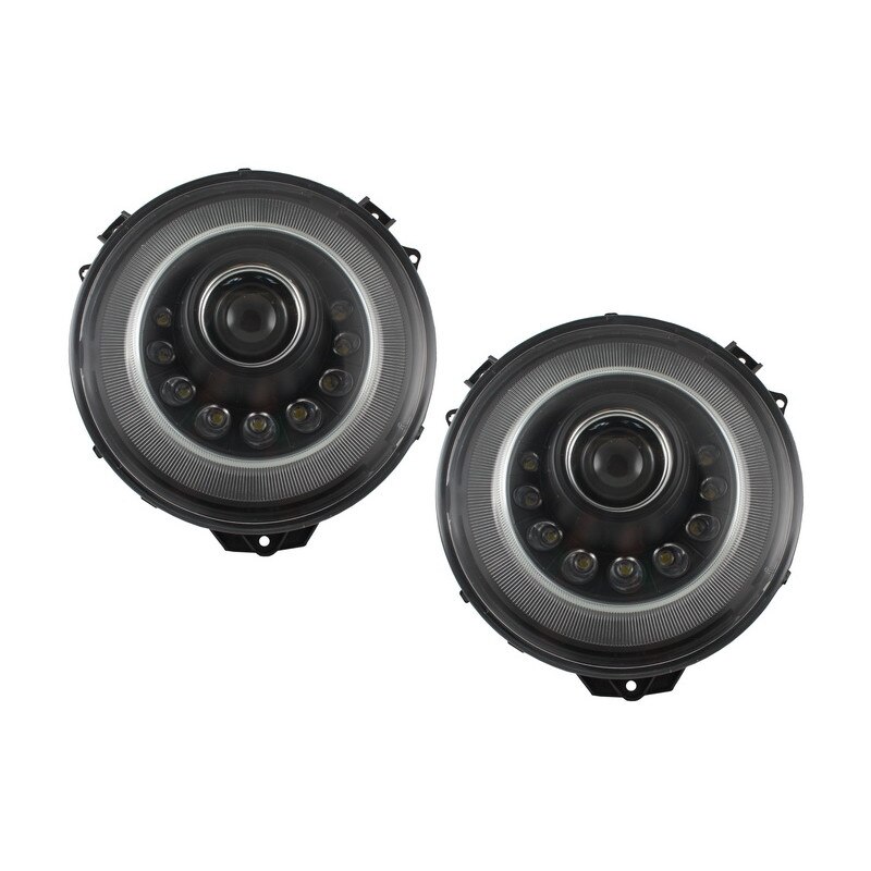 Faruri Bi-Xenon LED compatibil cu MERCEDES W463 G-Class (2005-2017) M-look cu Semnal Secvential Dinamic