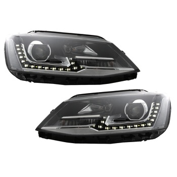 Faruri LED DRL compatibil cu VW Jetta Mk6 VI Non GLI (2011-2017) GTI Bi-Xenon OE Design Faruri LED DRL compatibil cu VW Jetta Mk6 VI Non GLI (2011-2017) GTI Bi-Xenon OE Design