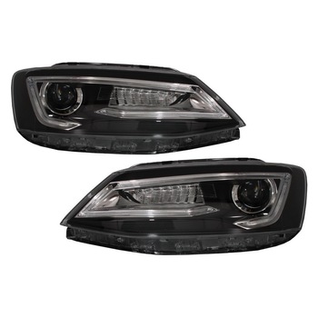 Faruri LED DRL compatibil cu VW Jetta Mk6 VI Non GLI (2011-2017) Semnal Dinamic Secvential Demon Bi-Xenon Design Faruri LED DRL compatibil cu VW Jetta Mk6 VI Non GLI (2011-2017) Semnal Dinamic Secvential Demon Bi-Xenon Design