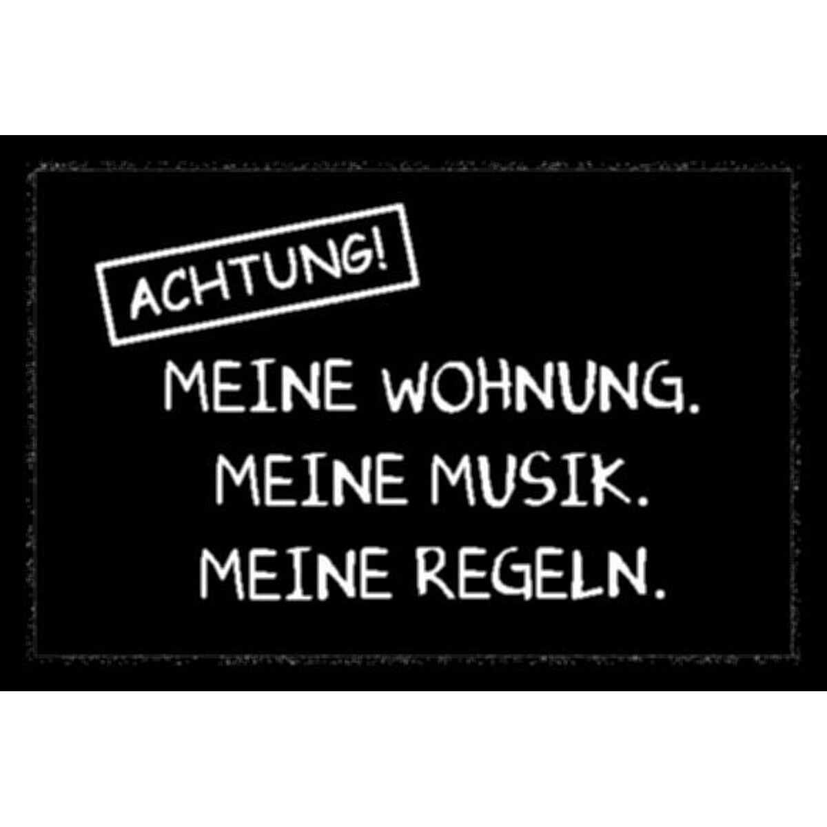 Covoras Intrare Printy, Negru, 40x60, S12-472155