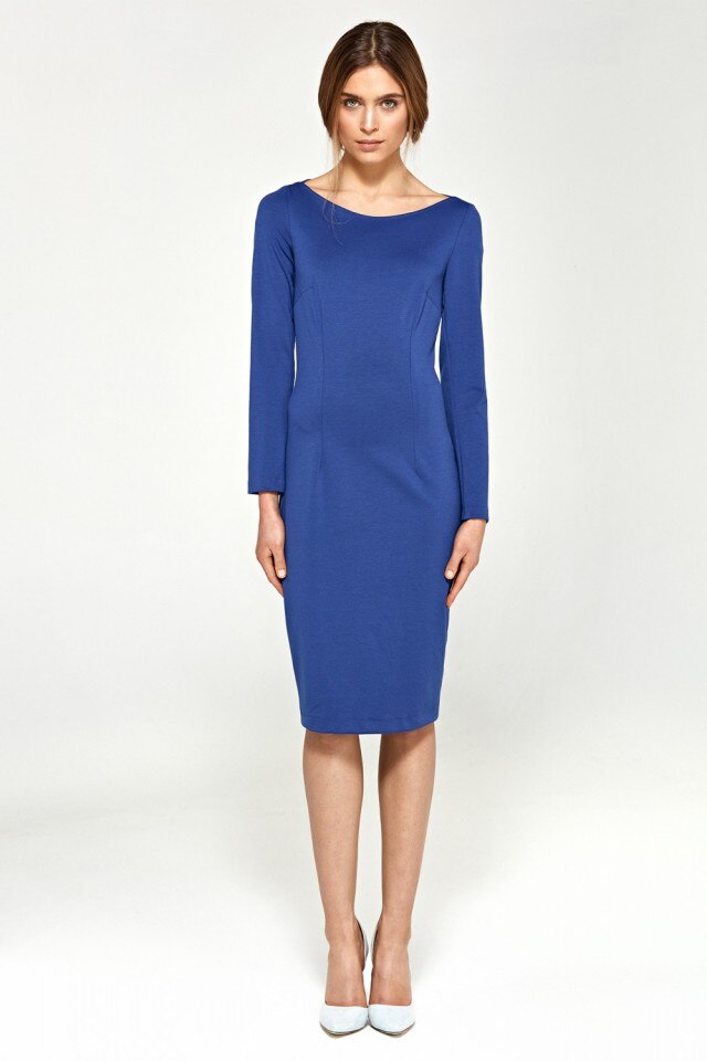 Rochie eleganta model 113044 Nife, Albastru, 44 INTL