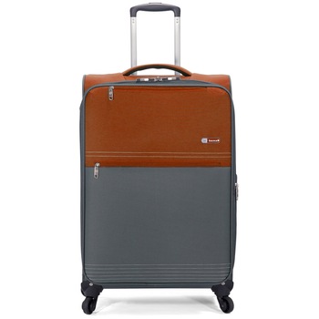 Troler Cabina, TSA, 4 Roti Duble, BENZI, BZ 5389 - 56 cm, Portocaliu Troler Cabina, TSA, 4 Roti Duble, BENZI, BZ 5389 - 56 cm, Portocaliu