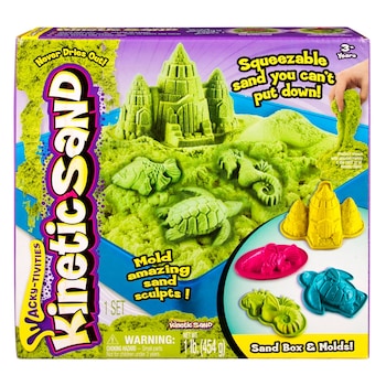 Set nisip Kinetic Sand Verde 454g Set nisip Kinetic Sand Verde 454g
