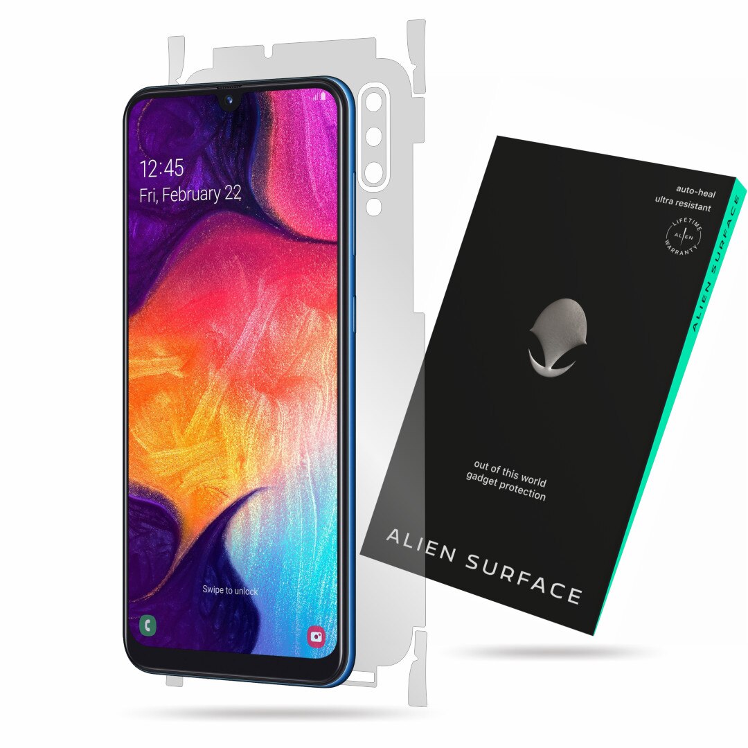 Folie Alien Surface, Samsung Galaxy A50, protectie spate, laterale