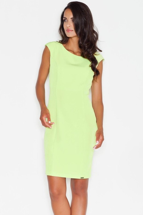 Rochie de zi model 43725 Figl , Verde, L