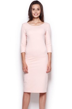 Rochie de zi model 43732 Figl , Roz, M Rochie de zi model 43732 Figl , Roz, M