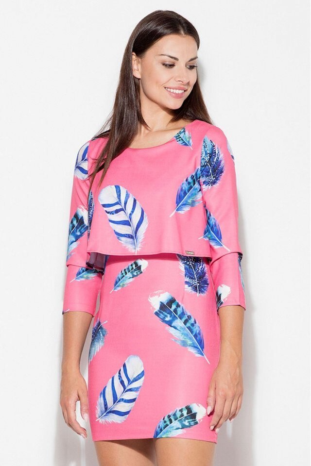 Rochie de zi model 76967 Katrus , Roz, S