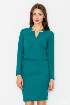 Rochie de zi model 77064 Figl , Verde, L Rochie de zi model 77064 Figl , Verde, L