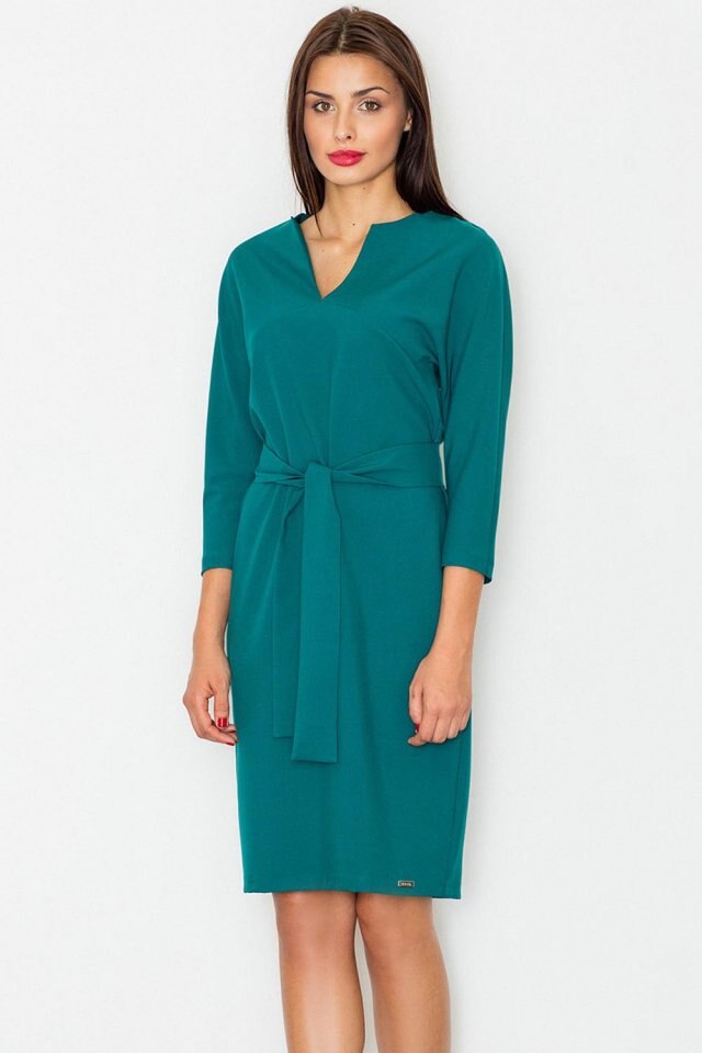 Rochie de zi model 77106 Figl , Verde, S