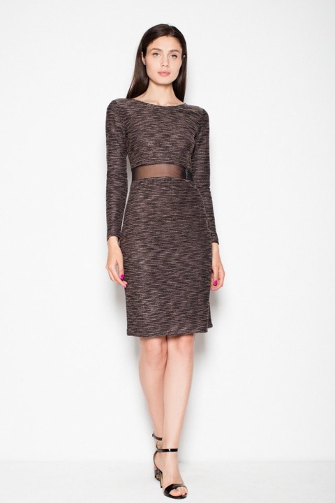 Rochie de zi model 77224 Venaton , Maro, XL