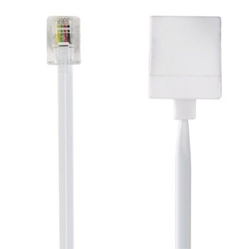 Cablu prelungitor telefon fix, RJ12 mama-tata, mufa placata aur 24K, cablu 100% cupru, 8m, Bandridge Cablu prelungitor telefon fix, RJ12 mama-tata, mufa placata aur 24K, cablu 100% cupru, 8m, Bandridge