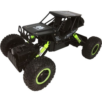Jucarie Masina de Teren Rock Crawler Monster 4x4 Off Road cu Telecomanda, Scara 1:16, 2.4 GHzSCARA, Negru/Verde Jucarie Masina de Teren Rock Crawler Monster 4x4 Off Road cu Telecomanda, Scara 1:16, 2.4 GHzSCARA, Negru/Verde