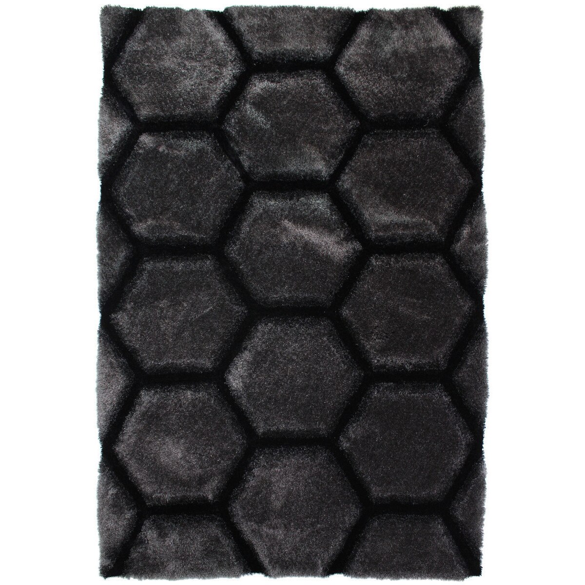 Covor Shaggy Honeycomb, Gri, 80X150, C04-487610